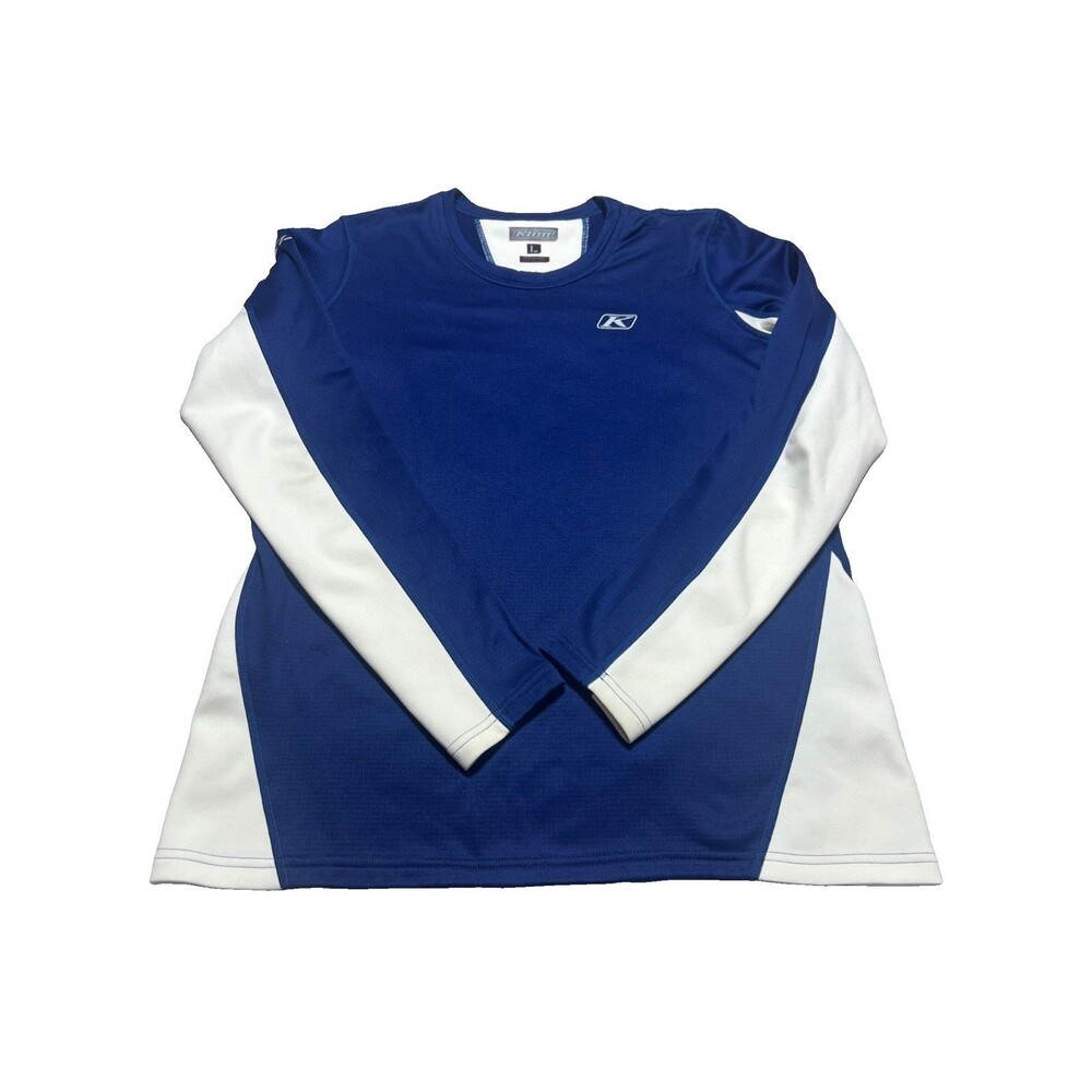 KLIM Aggressor Mens Large L Blue Performance Wicking Base Layer Motorcycle MX